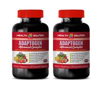 Blood Pressure lowering Supplement - ADAPTOGEN Advanced Complex - panax Ginseng Capsules - 2 Bottles 120 Vegetable Capsules