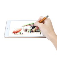 Tpingfe 2in1 Precision Thin Capacitive Screen Stylus Pen for iPhone for iPad Phone Tab (B, Orange)