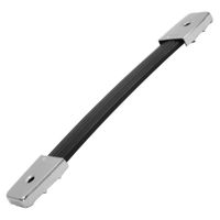 Seismic Audio - Strap-Handle-Chrome - Rubber Strap Handle with Metal Insert and Chrome End Caps for use with Pro Audio Gear - Replace Old Handles