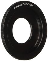 Fotasy 16mm C Mount Lens to Canon EF-M Mount Adapter, C Mount EFM, C Mount EOS M Adapter, fits 16mm Cine Movie C-Mount Lens & Canon EF M Mirrorless Cameras M1 M2 M3 M5 M6 M6 Mark II M10 M50 M100 M200