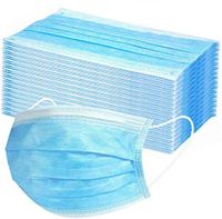 Surgical Masks 4 Layer Thick Mask for Dust Protection Medical Masks Disposable Face Masks with Elastic Ear Loop Disposable Dust & Filter Safety Mask (100 Pieces).