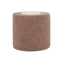 COMOmed Self Adherent Cohesive Bandage FDA Approved 2"x5 Yards First Aid Bandages Stretch Sport Athletic Wrap Vet Tape for Wrist Ankle Sprain and Swelling,Brown(12 Rolls)
