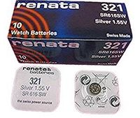 Renata Watch Battery Swiss Made Renata 321 or SR616SW (5 Batteries, 321 or SR616SW)