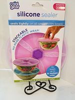 Silicone Sealer...Say Goodbye to Plastic Wrap Seals Tight to all smooth rim bowls