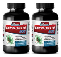 Hair Loss Vitamins for Men - Saw Palmetto 500 - Saw Palmetto Designs for Health - 2 Bottles 200 Capsules