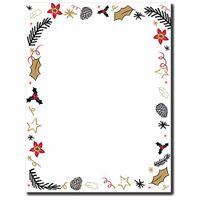 Retro Holiday Letterhead Laser & Inkjet Printer Paper, 25pk