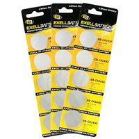 3X 5pack Exell EB-CR2430 3V Lithium Coin Cell Battery Replaces DL2430, BR2430, KL2430, L2430, ECR2430, 5011LC, L20, KCR2430, E-CR2430, KECR2430, LF1/2W