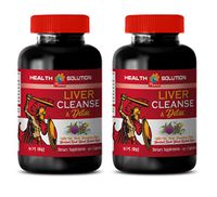 Liver and Kidney Support Supplement - Liver Cleanse & Detox 905 mg - Milk Thistle bulksupplements - 2 Bottles 180 Capsules
