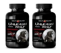 libido Male - Unleash Your Wolf - Size UP - Male Enhancement - maca for libido - 2 Bottles (120 Capsules)