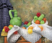 Homage to Cezanne: Fruit Bowl Note Card