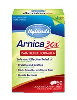 Arnica Montana 30x Tablets by Hyland's, Natural Relief of Bruises, Swelling and Muscle Soreness, 50 Count