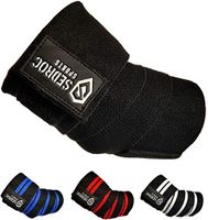 Sedroc Sports Weight Lifting Elbow Wraps Powerlifting Support Sleeves Straps - Pair