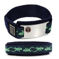 GASTRIC Bypass Patient Sport Medical ID Alert Bracelet with Lizard Adjustable Wrist Band (Hooks and Loops).