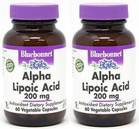 Alpha Lipoic Acid, 200 Mg, 60VC by Bluebonnet Nutrition (Pack of 2)