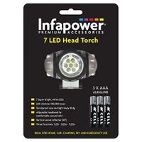 Infapower Super Bright 7 Led Lightweight Shockproof Head Torch