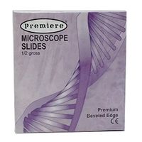 Premiere Brand Frosted Glass Slides, 3x1, White, Beveled, Box of 72 (8205)