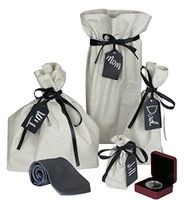 G.U.S. Reusable Gift Bags, Set of 4 - Made of Recycled Cotton