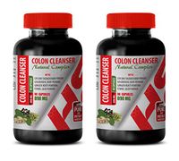 Digestive Supplements for Men - Colon Cleanser - Natural Complex - Ginger Supplement Capsules - 2 Bottles 180 Capsules