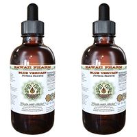 Blue Vervain Alcohol-Free Liquid Extract, Organic Blue Vervain (Verbena Hastata) Dried Above-Ground Parts Glycerite Hawaii Pharm Natural Herbal Supplement 2x4 oz
