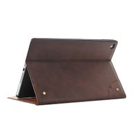 Jennyfly 2018 12.9 inch iPad Case,Retro PU Leather Book Style Hands-Free Stand Easy Viewing Protection Business Case Hard Cover with Card Slot & Money Pocket for 2018 New iPad Pro 12.9 - Dark Brown