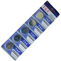 New T&E 5 X Cr2032 Br2032 2032 3V Lithium Batteries