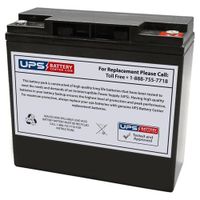 Power-Sonic PS-12180 12V 18Ah T12 Threaded Insert Replacement Battery