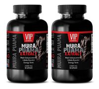 Enhancement Pills All Natural - Muira PUAMA - Male Enhancement - LIBIDO Booster - Energy Tonic - Brain Memory Booster - 2 Bottles (180 Capsules)