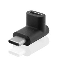 wewa98698 90 Degree Type-C Female to Male Adapter USB 3.1 Converter,Super Speed Charging & Transferring for MacBook S8 Note 8,Etc