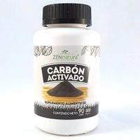 Activated Charcoal Supplement – ZENnatura Carbon Activado 90 300mg Capsules