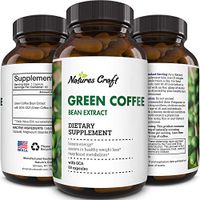 Natural Raw Green Coffee Bean Extract - Extra Strength Pure Premium Antioxidant Beans - 800 mg Max Fat Burner Supplement Super Cleanse Pills for Weight Loss Benefits Reviews