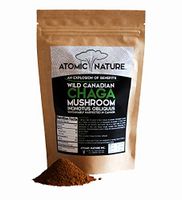 4oz Raw Organic Wild Chaga Mushroom Tea Ground Fine Powder – 100% Natural Hand-Harvested Canadian Forest Chaga Superfood, Healthy Immune System Booster & Antioxidant