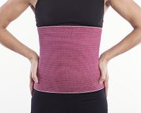 SG-Training Fit #1 Compression Wool - Cotton Warming Belt - Relieves Back Pain - Supports Lumbar and Muscles - Optimal Compression - for Men and Women. (Red, 3)
