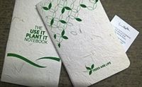 Magical Ants Hand Made pocket Notepads with seeds in cover page (Set of 2)(White&Green)Attractive cover page,Soft cover,50 pages,Affordable price,Easy to Carry,Exclusive collection,Limited Edition