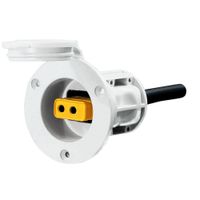 Esaska(TM) BRAND NEW - Cannon Flush Mount Power Port - White - 1903013