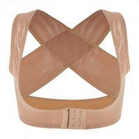 Chest Brace Support Belt, Back Support Belt Effective Hunchback Posture Corrector Shaping Posture Corrector Brace for Women(L-Beige)
