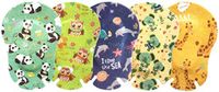 EGOOL Eye Patches for Kids, Treatment of Lazy Eye (Amblyopia), 5 Cute Animal Patterns, 50 Pack Individually Wrapped, Junior Size for Boys and Girls (Junior)