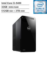 2019 Dell Flagship XPS 8930 Tower Desktop, Intel Core i5-9400 2.90GHz, GeForce GTX 1660 6GB GDDR5, 32GB RAM, 512GB SSD + 2TB HDD, 802.11ac + Bluetooth, HDMI, DisplayPort, VGA, Win10