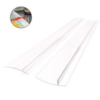 Kitchen Gap Cover Silicone Gap Guards Seals Fillers Spills Stoppers Between Counter Stovetop Oven Dishwashers & Dryer, Set of 2 (21 Inches, Clear)