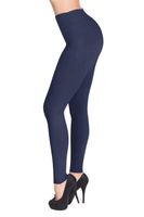 SATINA #1 High Waisted Buttery Soft Leggings | Regular and Plus Size | 22 Colors (One Size, Navy)