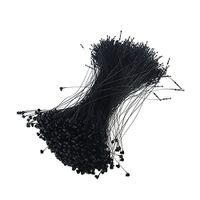 1000 Pcs Plastic Snap Lock Tag Rope Fasteners - Plastic Needle Pins Security Loop for Jewelry Clothing and Accessory Price Tag (Black, Length 9 Inch)