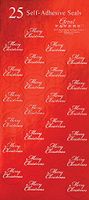 Great Papers! Red Merry Christmas Foil Seals, 25 count, 1" (2011624)