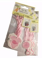 Oh Baby! Baby Shower Girl Assorted Paper Gift Tag Favors, 2 Sets of 10 Pink Tags