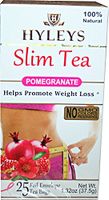 Hyley's Pomegranate Slim Tea 25 Foil Envelopes PACK OF 3