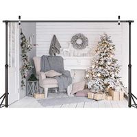 Weardear Christmas Printed Background Cloth Photography Props Wall Art Decoration Backgrounds
