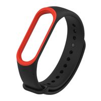 Two-Color Anti-Lost Silicone Replacement Strap Wrist Strap Wristband Smartwatch Bracelet Band for for Xiaomi Mi Band 3