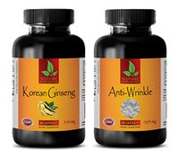 Energy Essential - Korean Ginseng – Anti - Wrinkle - Combo - red maca Powder Organic - 2 Bottles (60+60 Capsules)