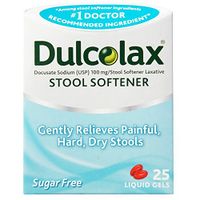 DulcoEase Stool Softener with HydroSoft Action, 25 Liquid Gels (Pack of 3)