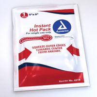 Instant Hot Packs, White, 5inL x 9inW, PK24