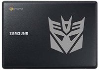 Decepticon Transformer (Silver 6") Vinyl Decal Sticker for Car Automobile Window Wall Laptop Notebook Etc.... Any Smooth Surface Such As Windows Bumpers