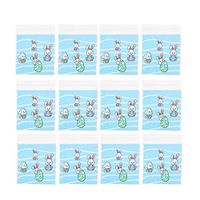 PRETYZOOM 200PCS Easter Rabbit Eggs Candy Bags Self Adhesive Candy Cellophane Bags Easter Sweet Pouch Party Gift Bags (7x7cm)